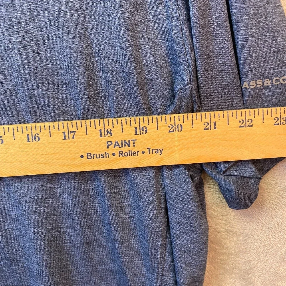 G.H. Bass & Co Men's Large Blue Heather Stretch Polo Shirt